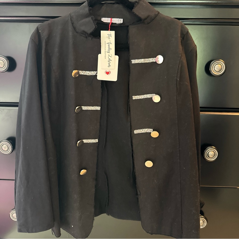 Made in Italy Marina Military embellished jacket Sz L